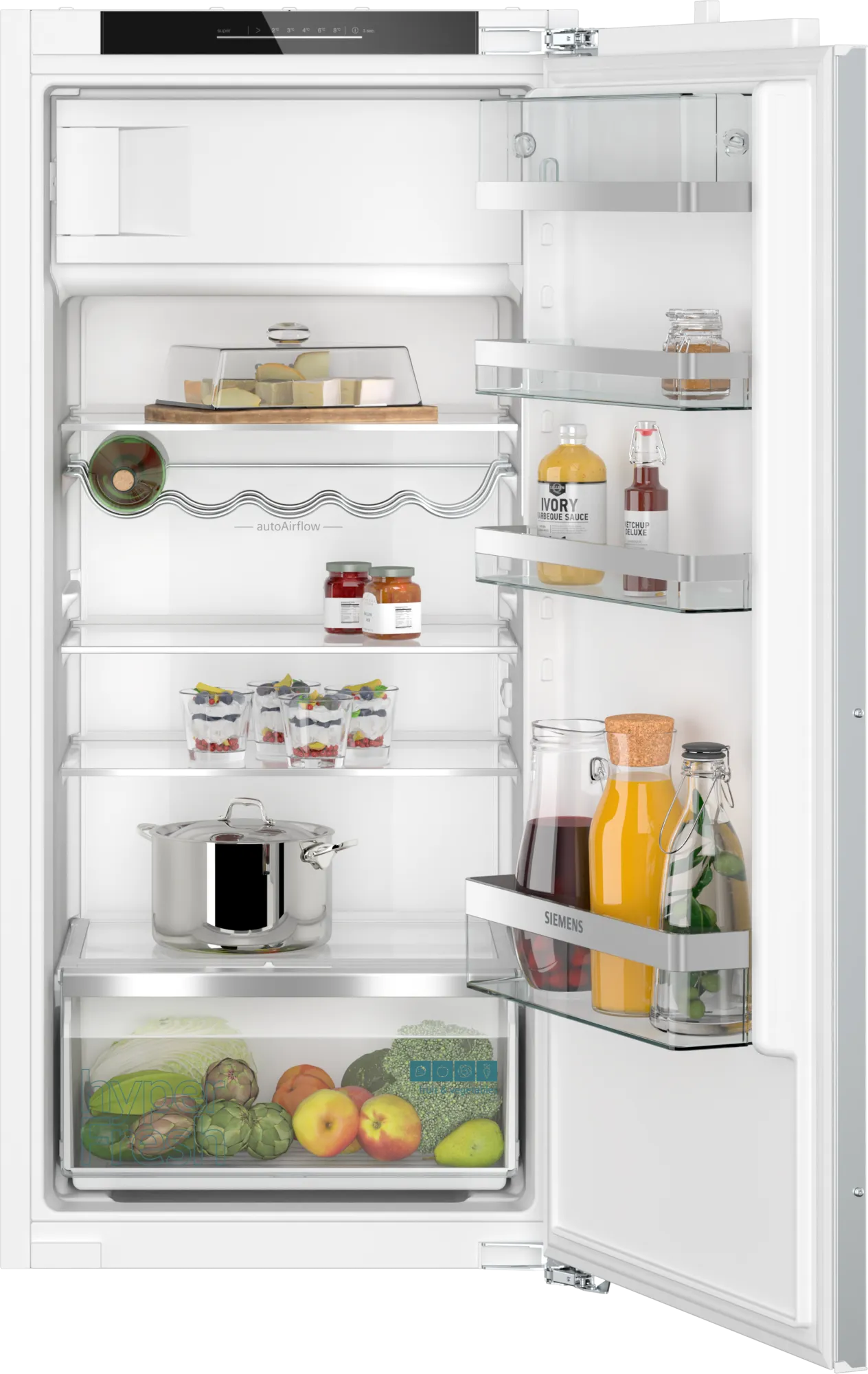 Siemens KI42LADD1 iQ500 Einbau-Kühlschrank mit Gefrierfach, 122.5 x 56 cm