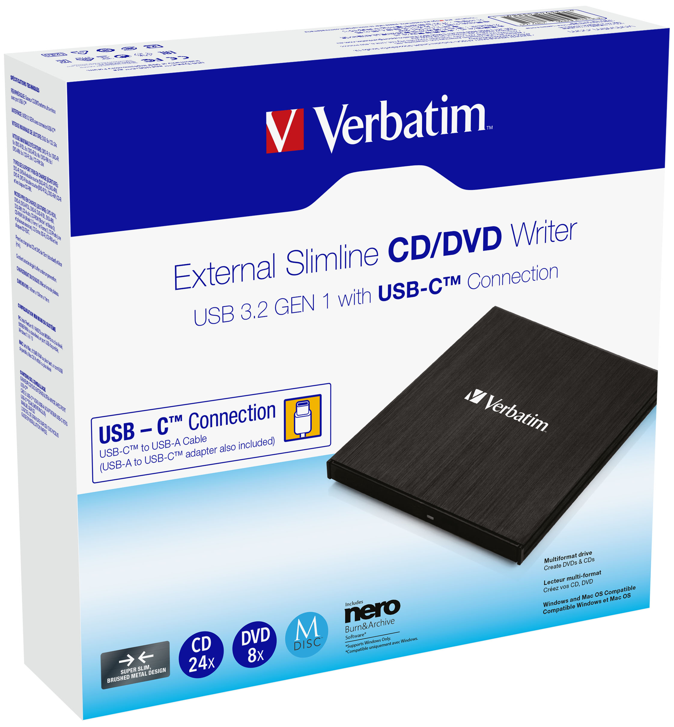 Verbatim Slimline CD/DVD-Brenner
