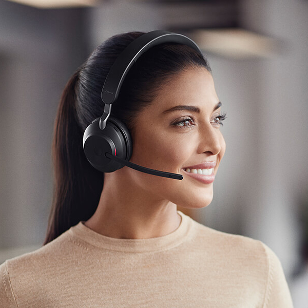 Jabra Evolve2 65 headset black, stereo, wireless, Bluetooth, Microsoft Teams incl. Link 380 USB-A , EAN: 5706991022803