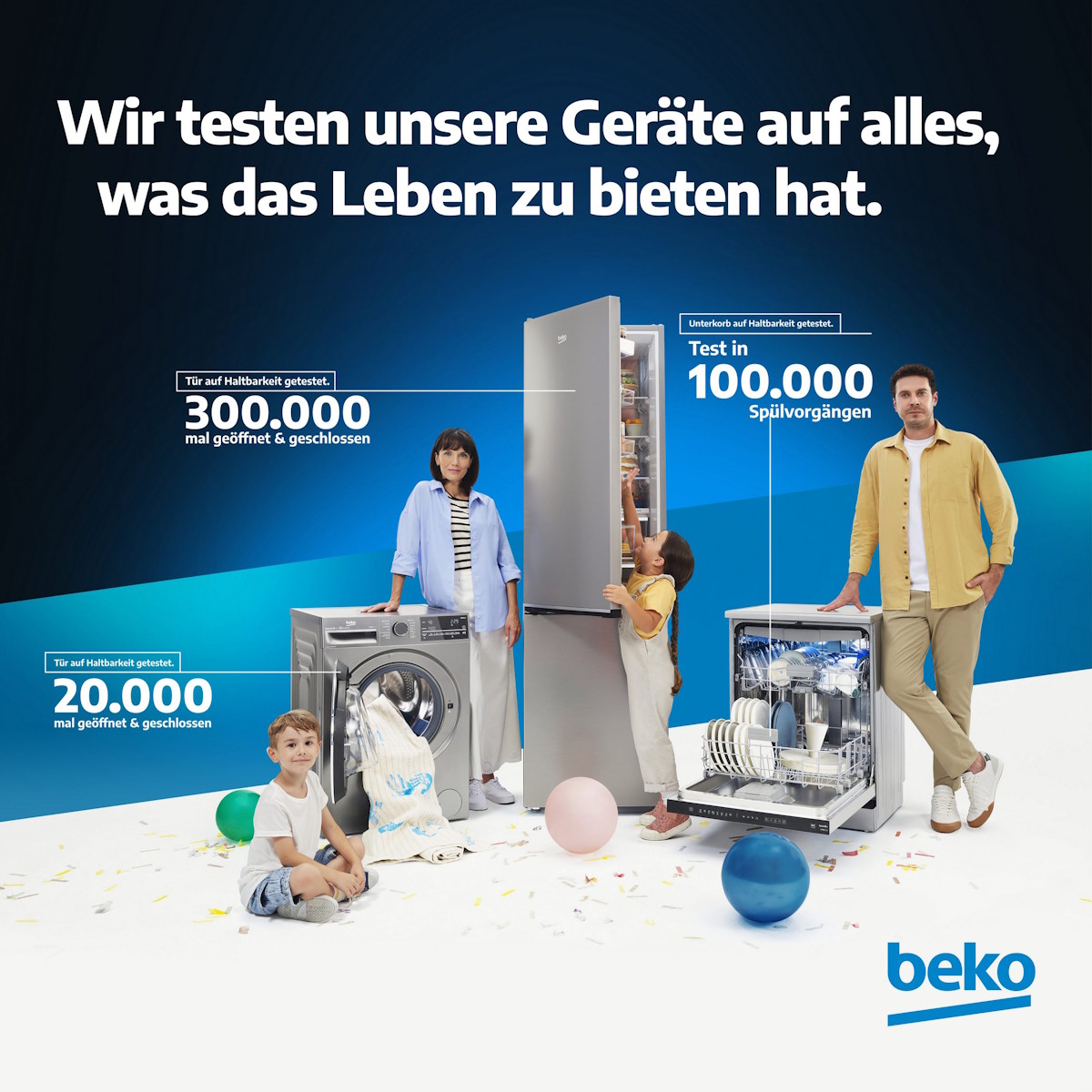 Beko washing machine quality testing durability and reliability check