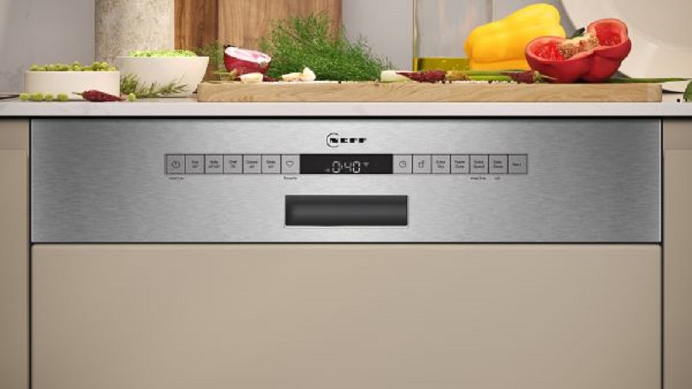 Touch-Bedienfeld des Neff S245ECS15E mit LED-Display