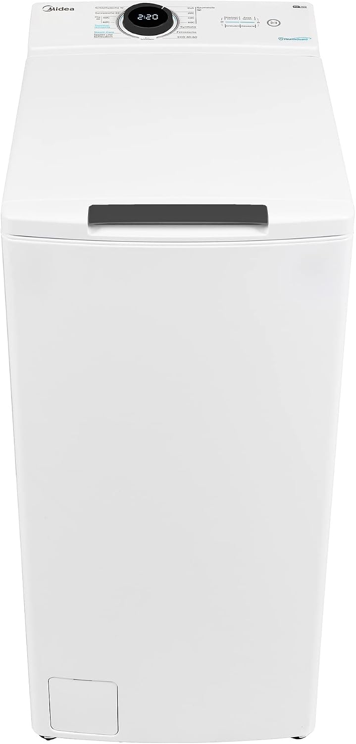 Midea MF100T70B-12A – Toplader Waschmaschine, ideal für kleine Räume, effizient & zuverlässig