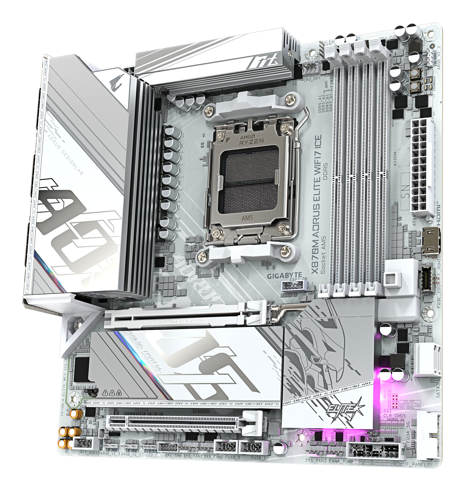 GIGABYTE X870M AORUS ELITE WIFI7 ICE