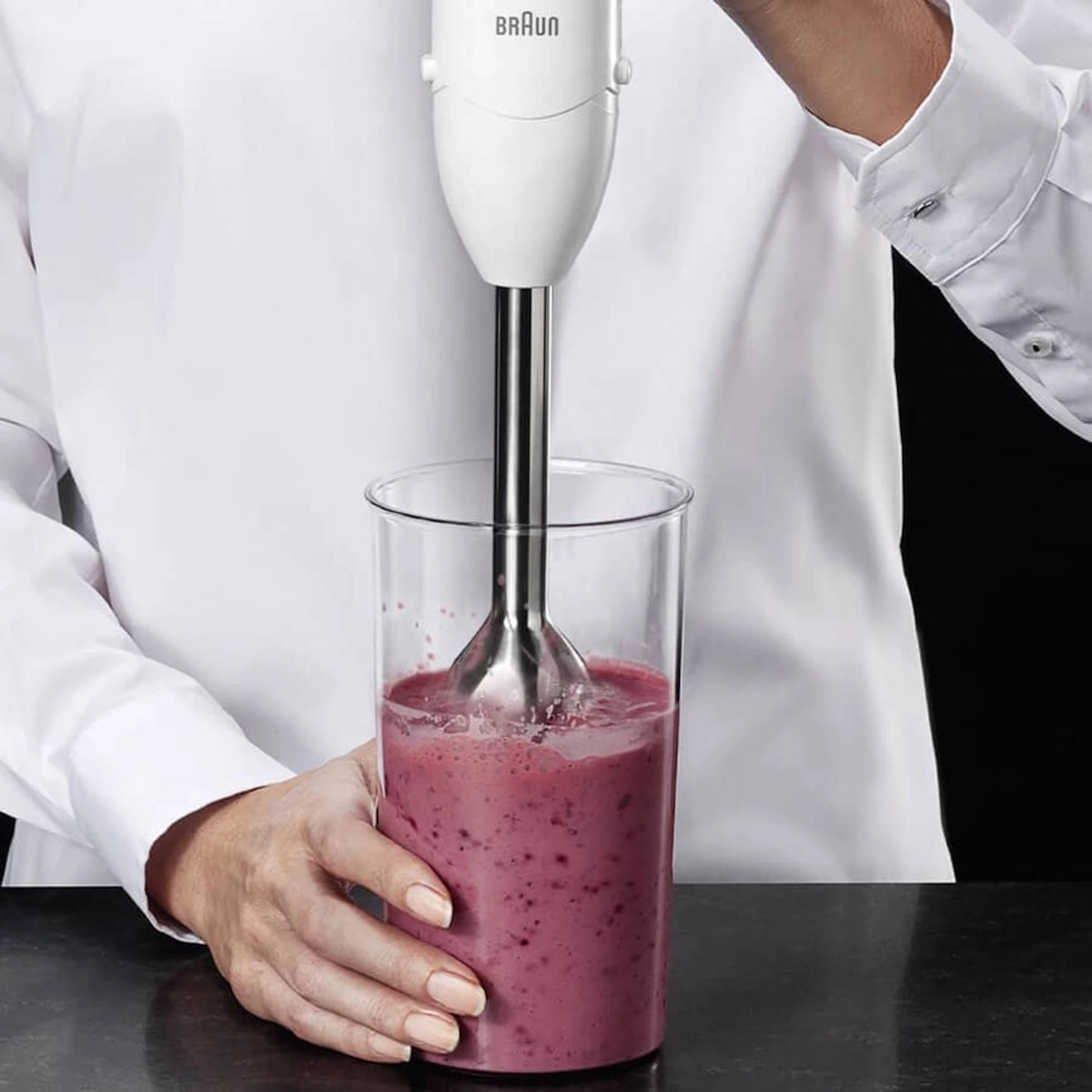 Braun SplashControl technology hand blender anti-splash design