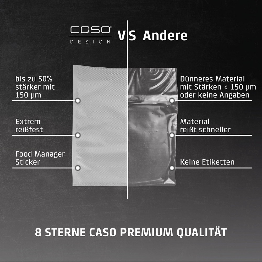 Caso Profi-Folienbeutel 8 Sterne Caso Premium Qualität