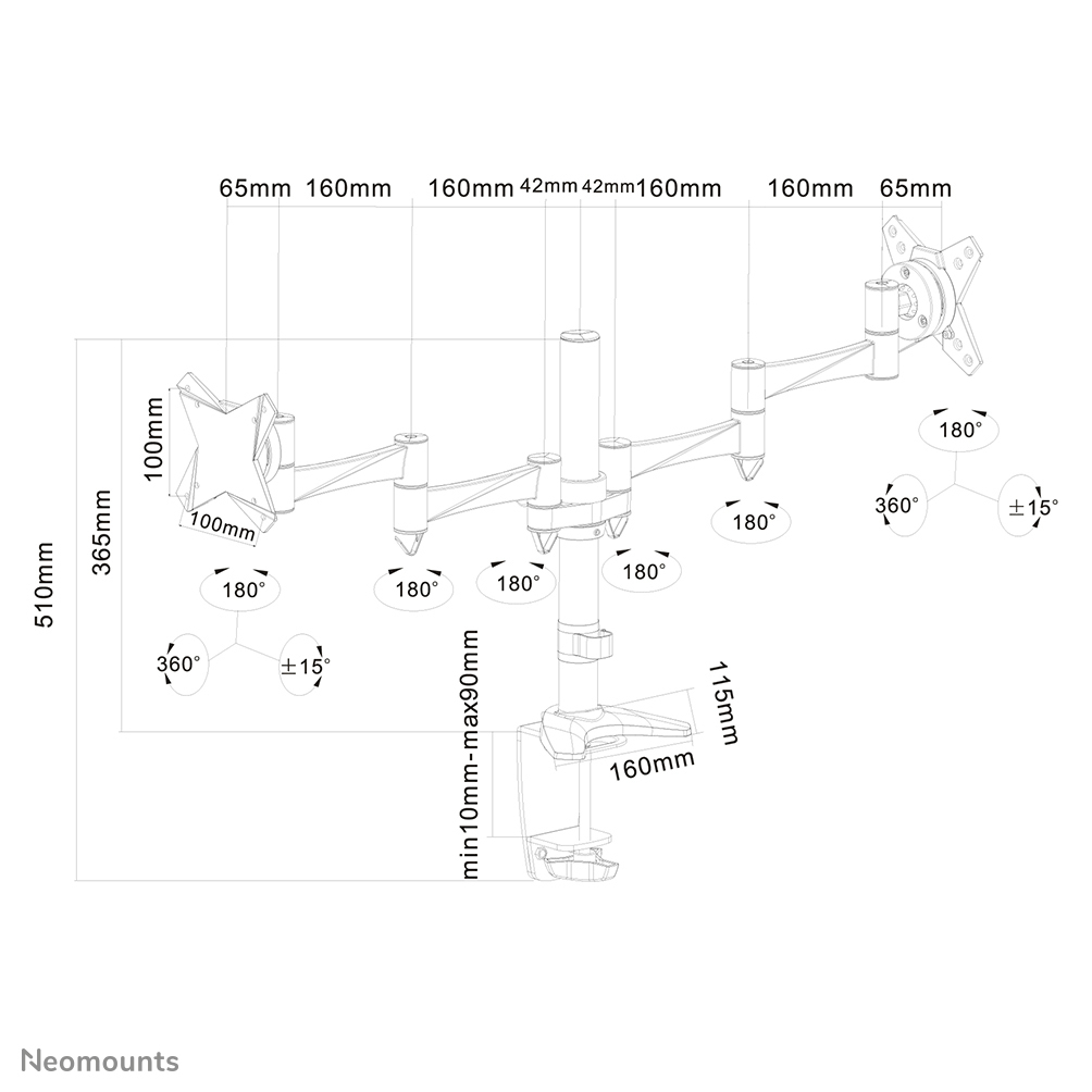 Neomounts FPMA-D1330DSILVER