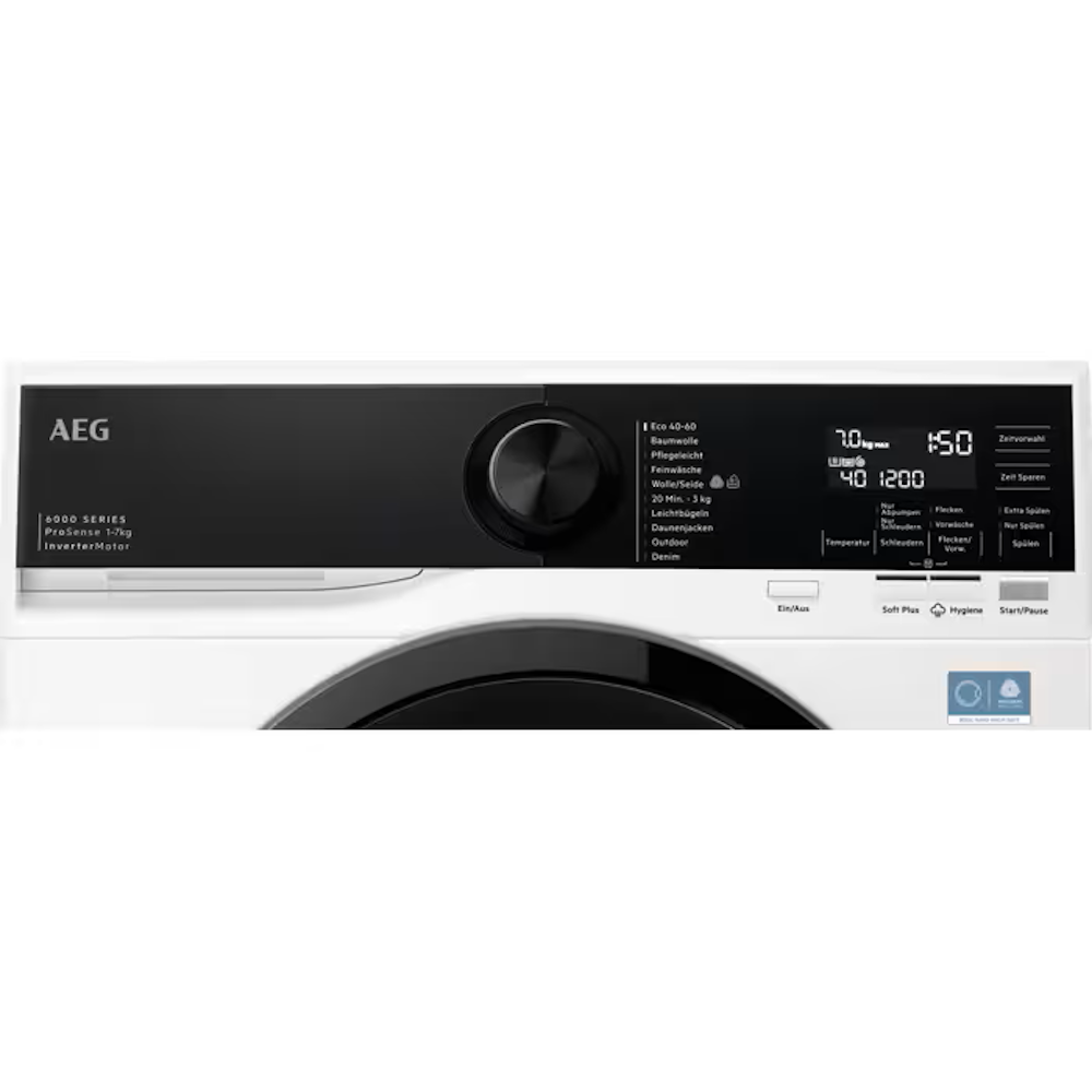 AEG LSR6FA75470 Waschmaschine Frontlader 7 kg 1400 RPM Weiß