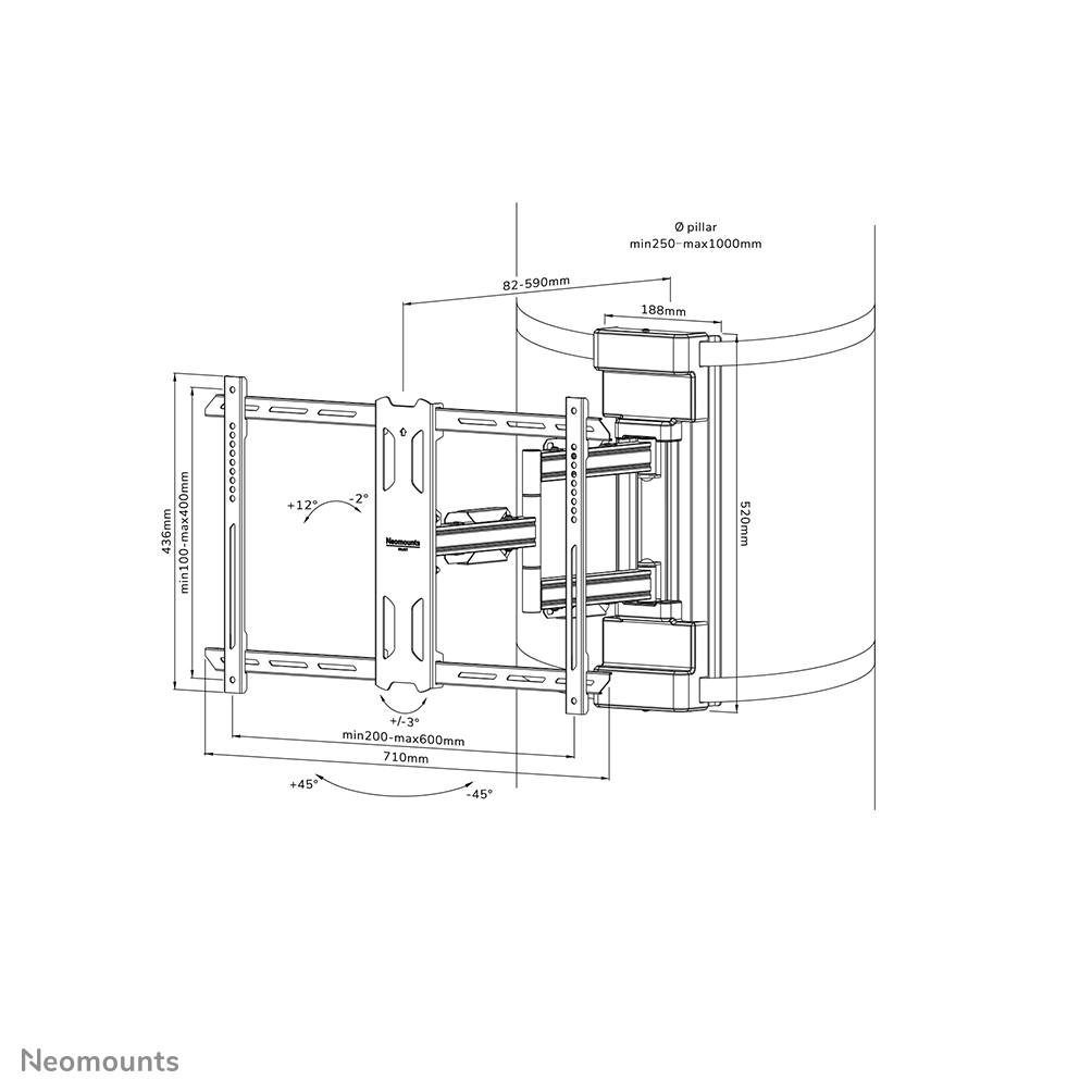 Neomounts WL40S-910BL16