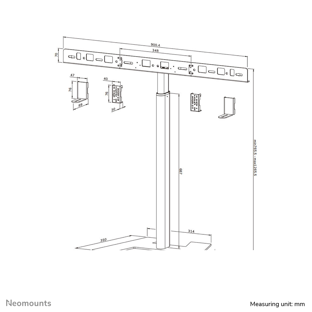 Neomounts AV80-500BL