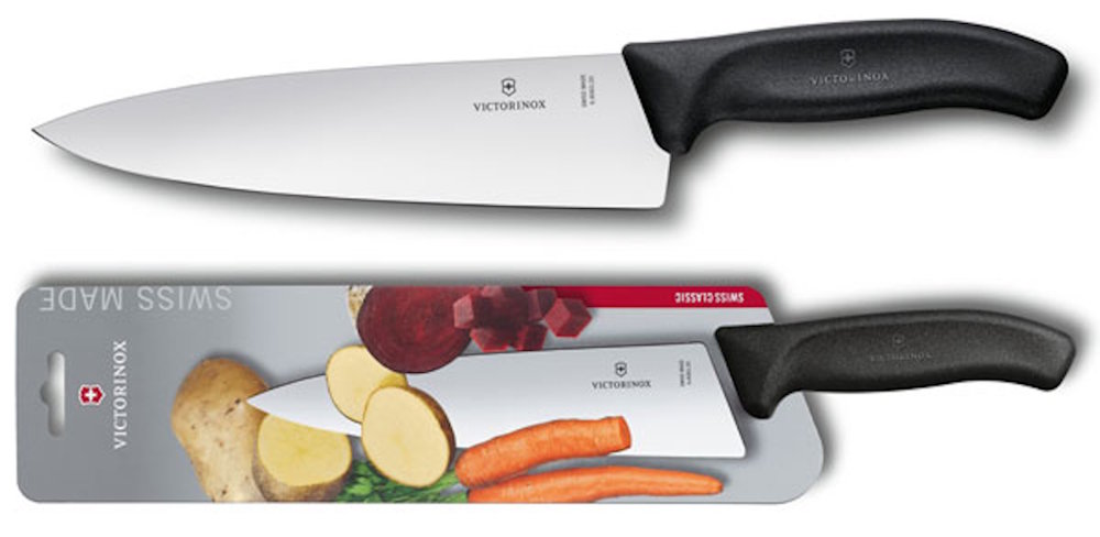 Victorinox SwissClassic Tranchiermesser 20 cm extra breit mit schwarzem Griff