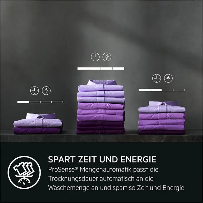 ProSense Mengenautomatik AEG TR8T70689 mit ProSense Mengenautomatik für effizientes Trocknen