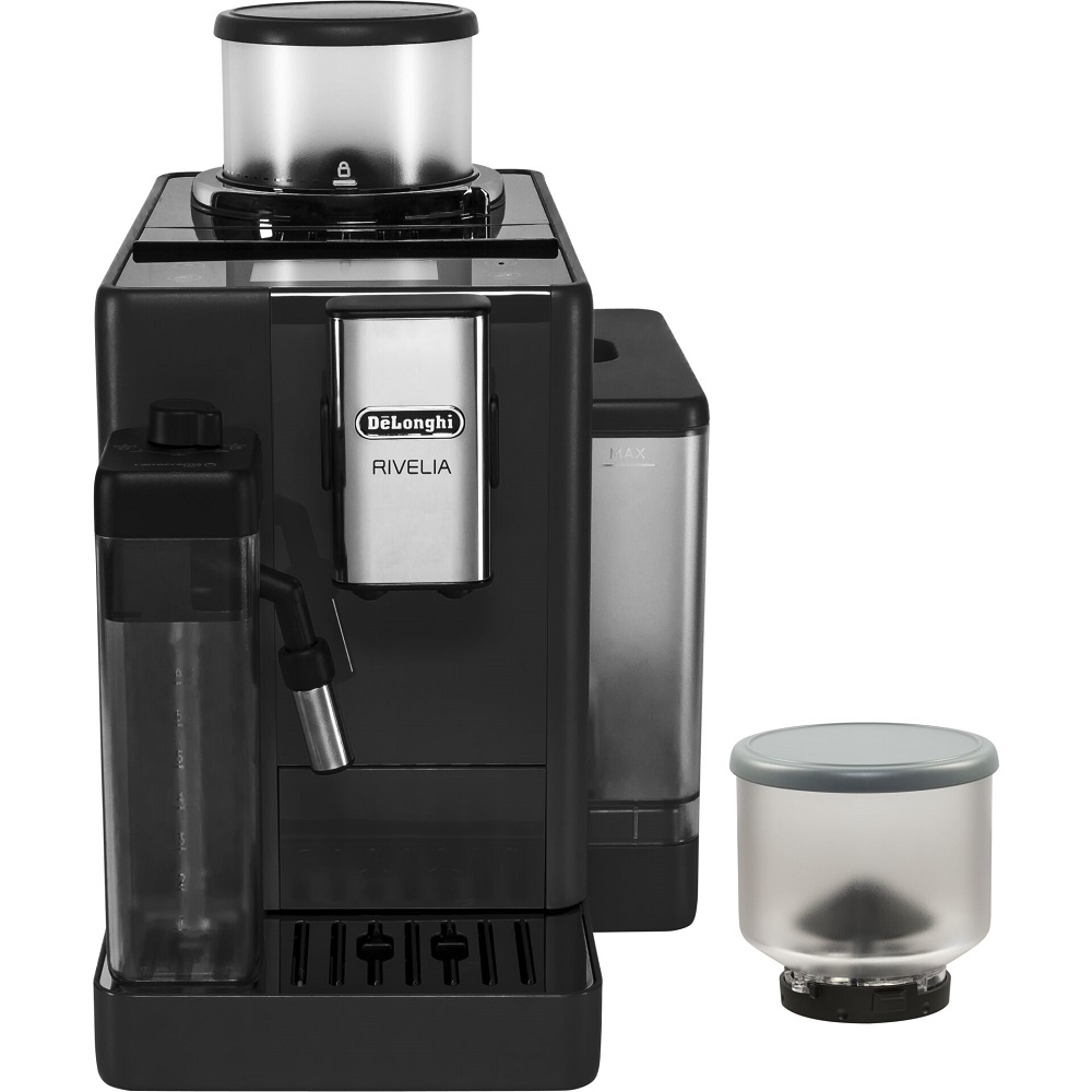 DeLonghi Rivelia EXAM440.55B Kaffeevollautomat mit wechselbaren Bohnenbehälter