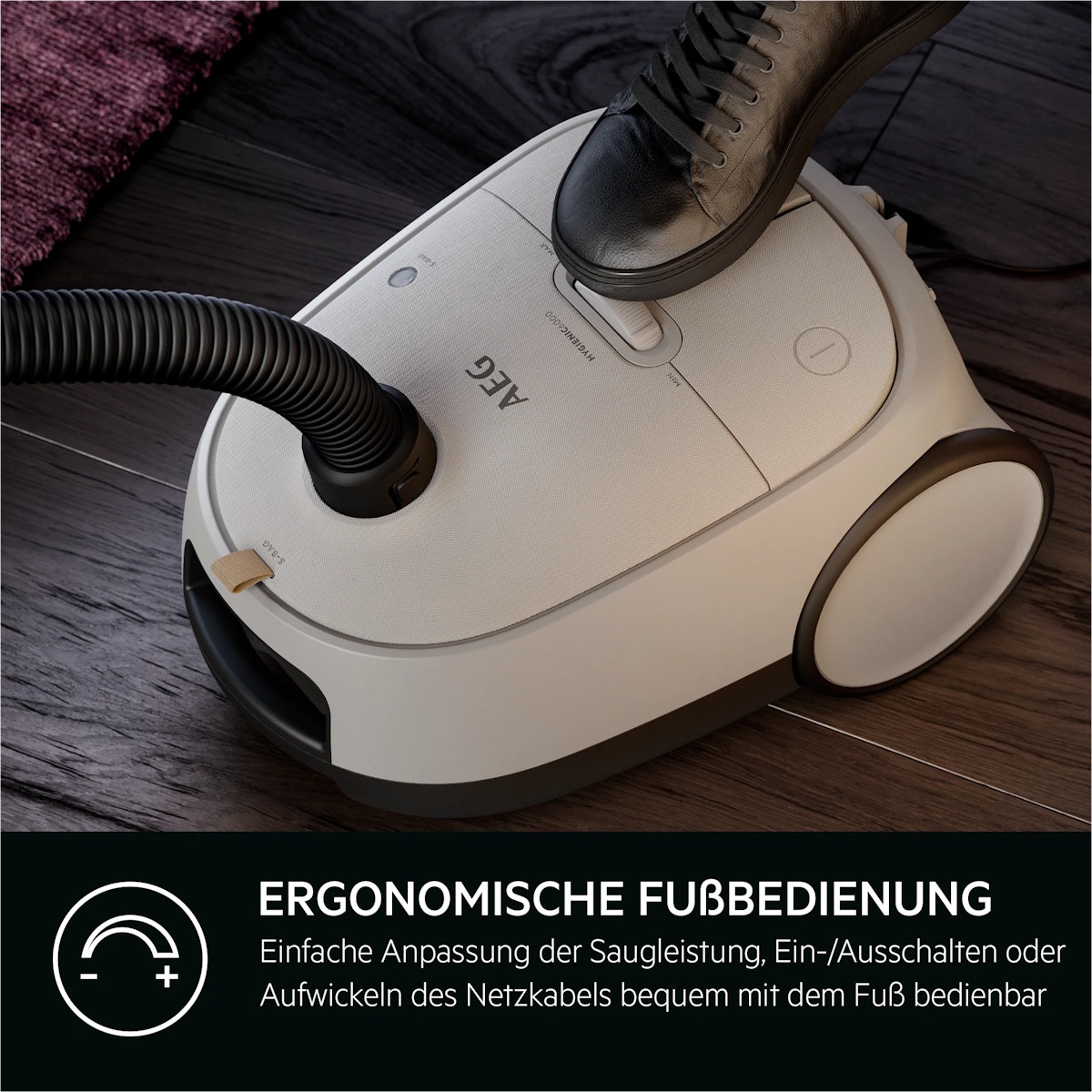 AEG Ergonomische Fußbedienung Staubsauger