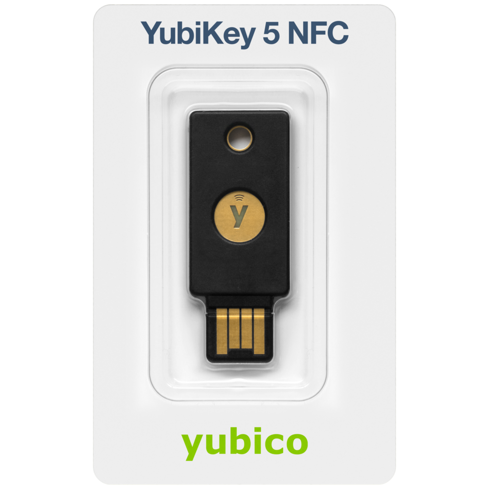 Yubico YubiKey 5 NFC Systemsicherheitsschlüssel mit Zwei-Faktor-Authentifizierung