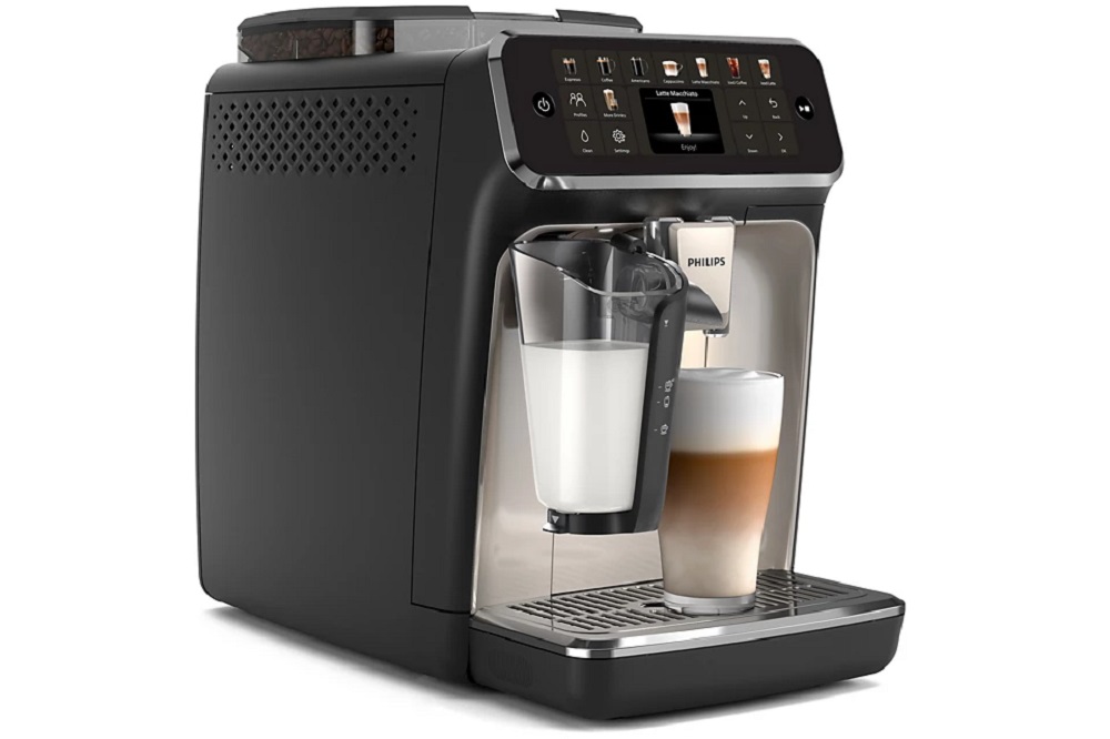 Philips EP5547/90 Kaffeevollautomat in seitlicher Ansicht