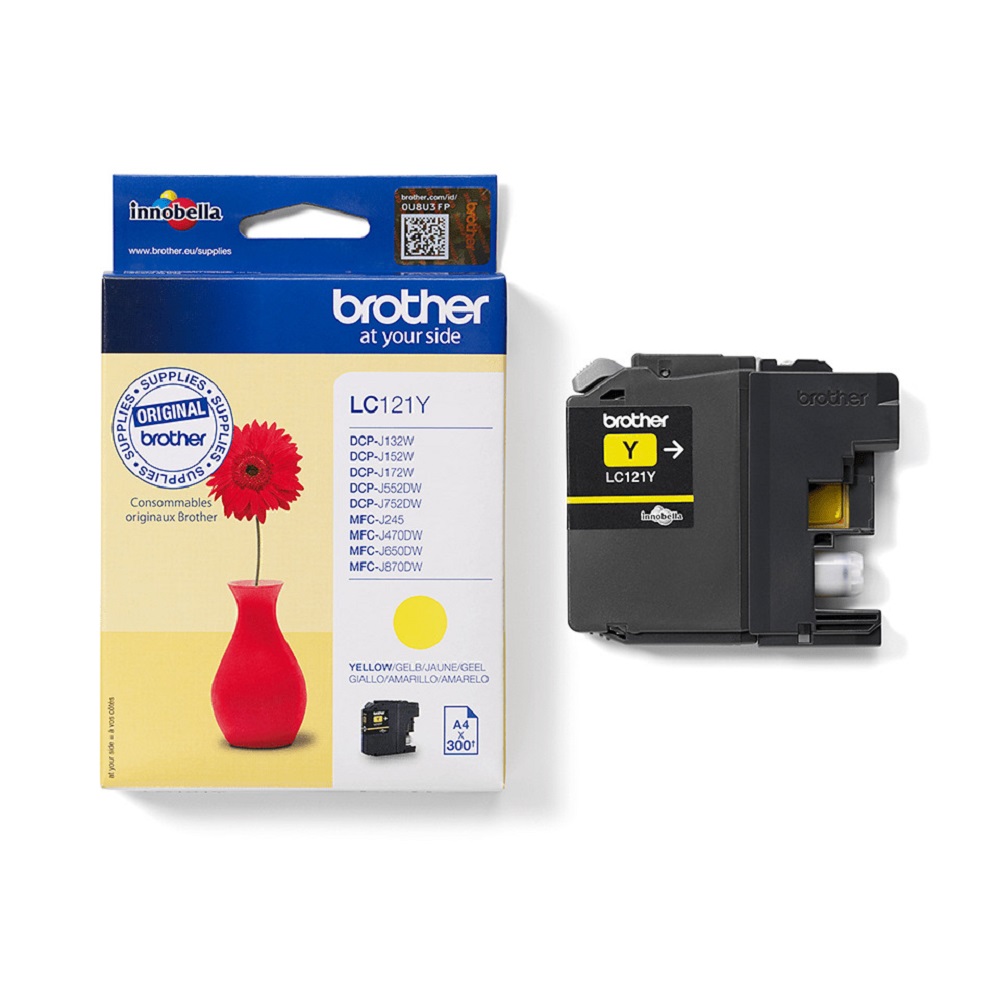 Brother LC-121Y Druckerpatrone 1 Stück(e) Original Gelb