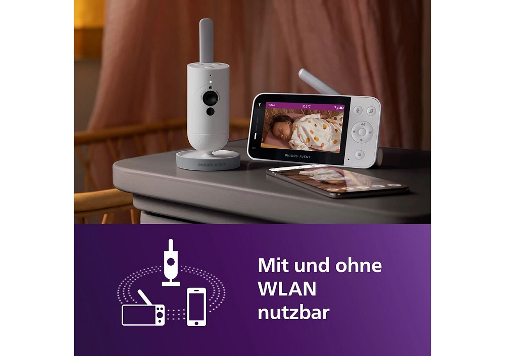 Philips Avent Baby Monitor App Steuerung