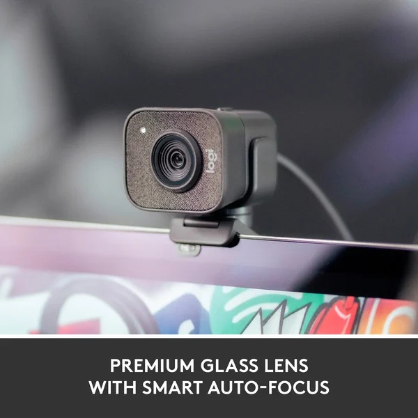 Autofokus & Belichtungssteuerung Logitech StreamCam Graphit mit Autofokus und automatischer Belichtungssteuerung