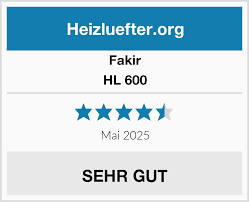 FAKIR Hobby HL 600 Heizlüfter Testergebnis mit Sicherheitsfunktionen