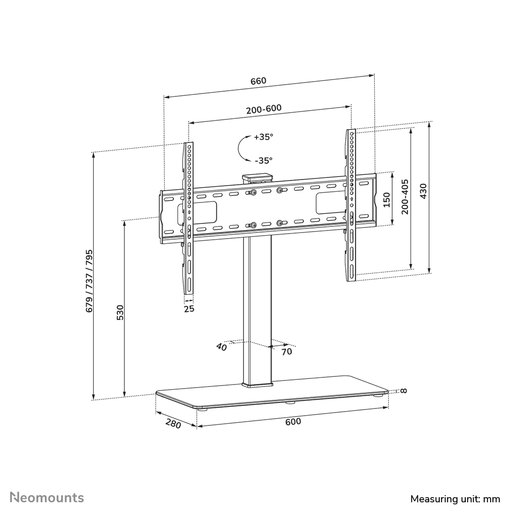Neomounts DS45-430BL16