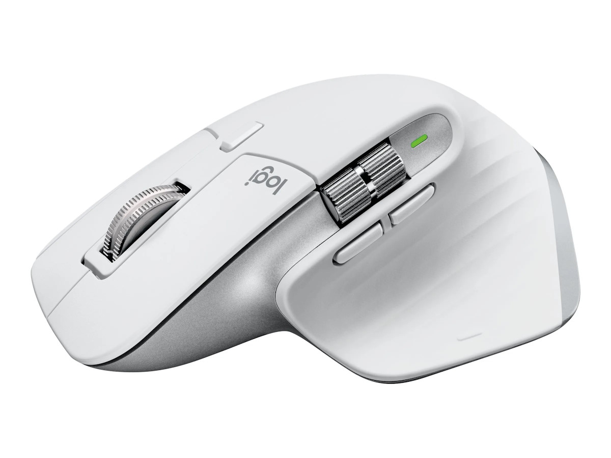 Logitech Kabellose Performance-Maus MX Master 3S pale grey - 7 Tasten, 8000 dpi, Bluetooth