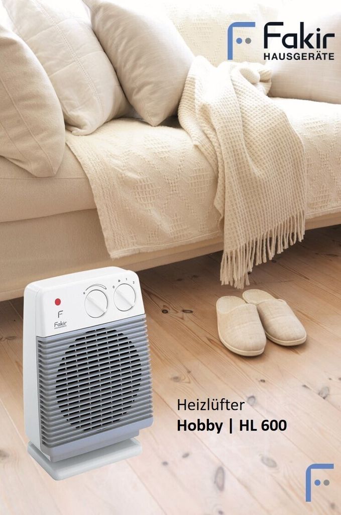 FAKIR Hobby HL 600 Heizlüfter im Einsatz im Wohnzimmer