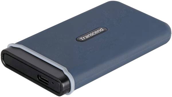 Transcend ESD350C 480GB Portable SSD, Vorderansicht mit Logo