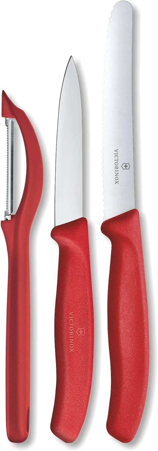 Victorinox Swiss Classic 3-teiliges Gemüsemesser-Set mit Schäler