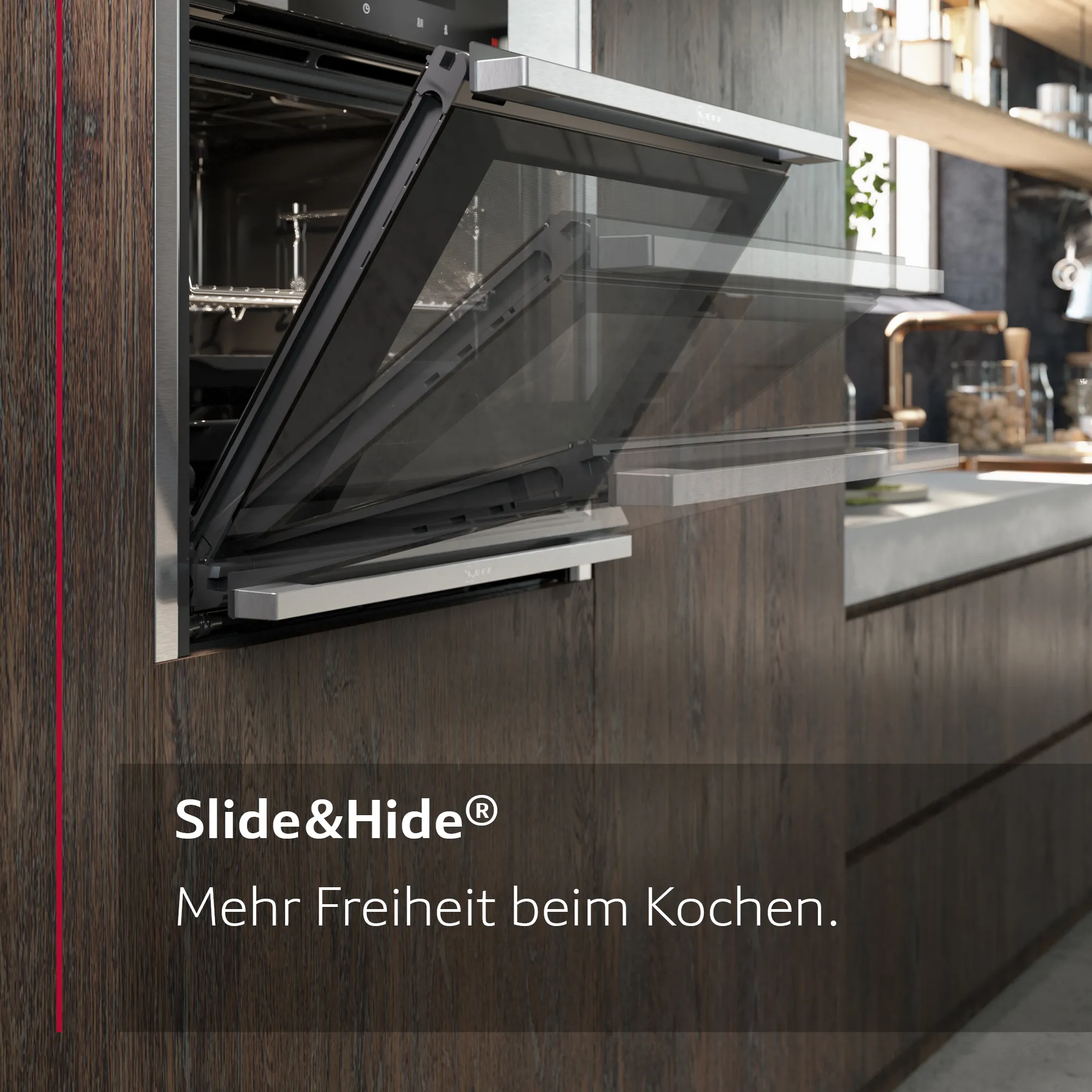 The Slide&Hide® oven door can be fully retracted into the body for easy access to the interior.| EAN: 4242004227724