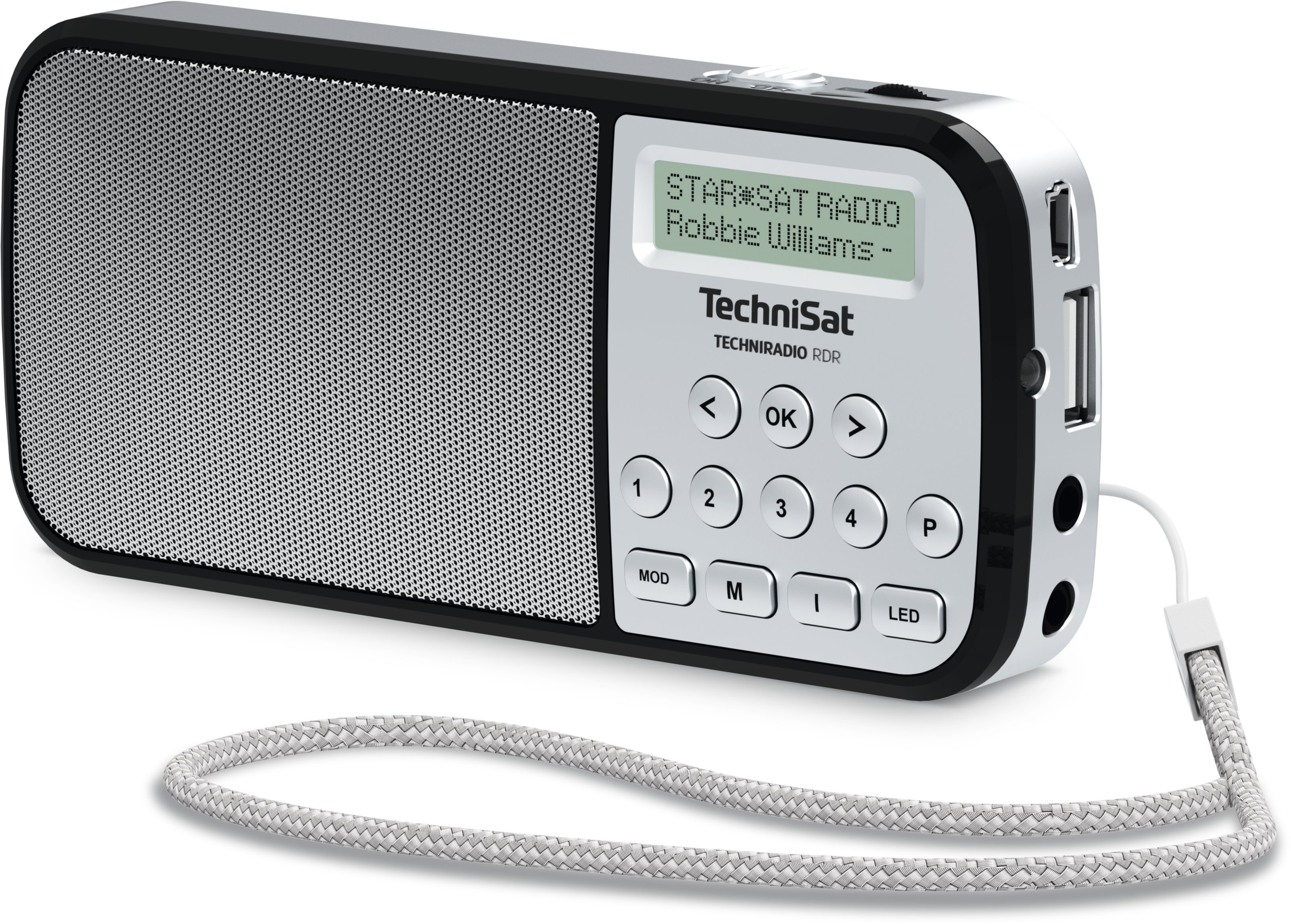 TechniSat Techniradio RDR Taschenradio DAB+, UKW AUX, USB, SilberEAN: 4019588239227