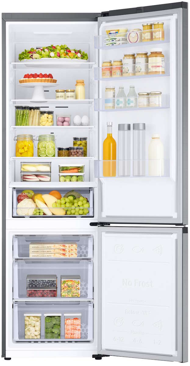 Flexible Schublade zur Lagerung von Fleisch und Fisch oder Gemüse.