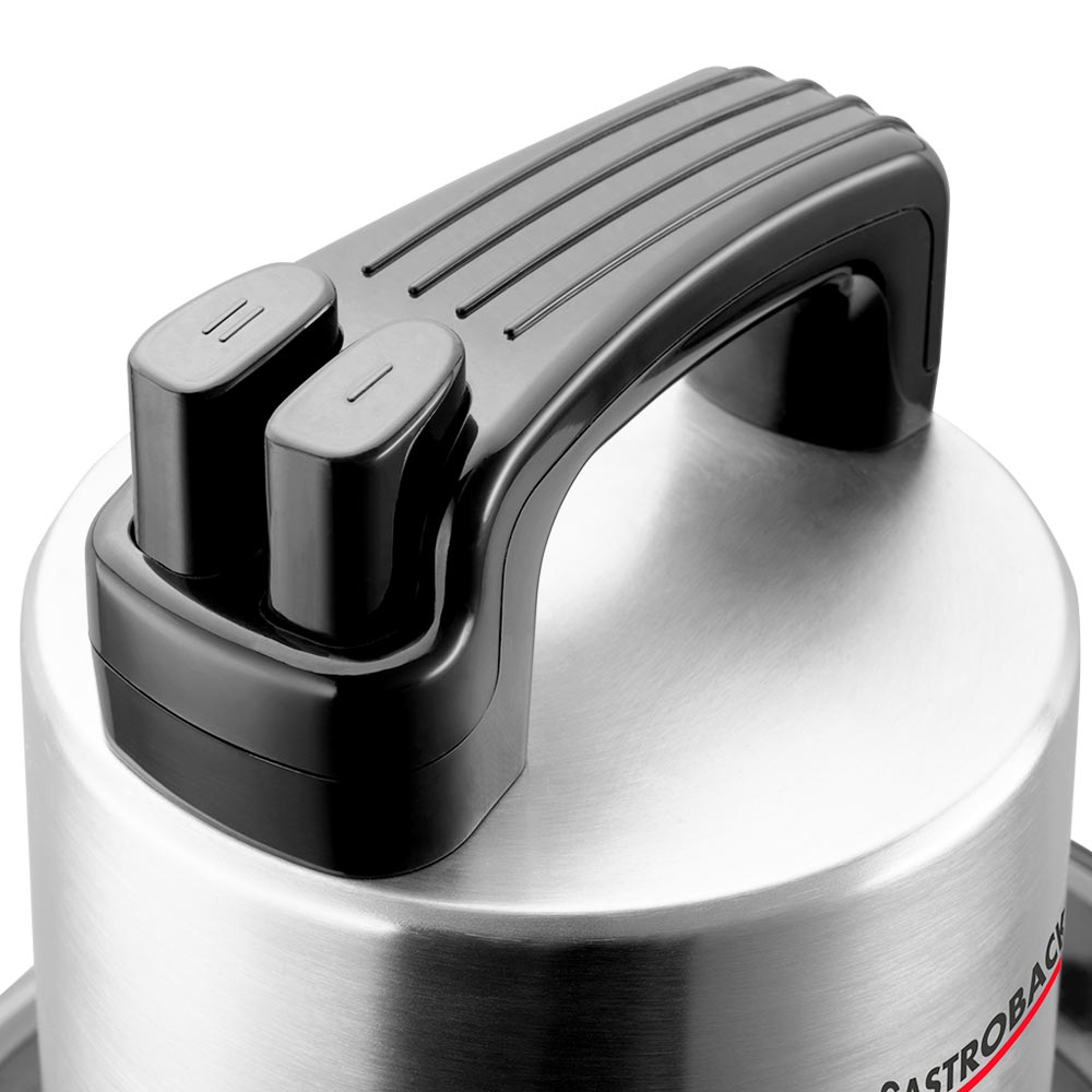 Bedienelemente Multizerkleinerer Bedienelemente zur Einstellung von Geschwindigkeit und Zerkleinerungsgrad am Gastroback Multizerkleinerer