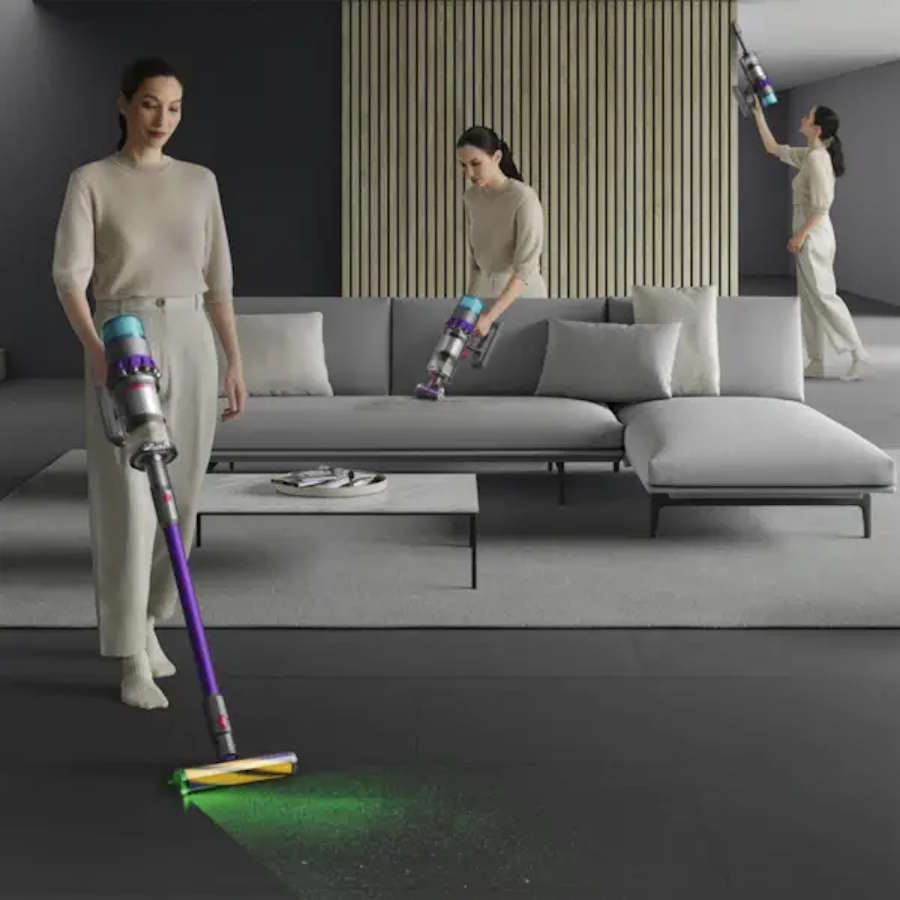 Dyson Gen5 Detect Absolute Purple Akku-Staubsauger Blau Kupfer