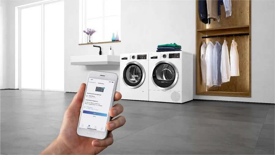 Home Connect Steuerung per App BOSCH WGB256041 Serie 8 Waschmaschine 10 kg, Home Connect
