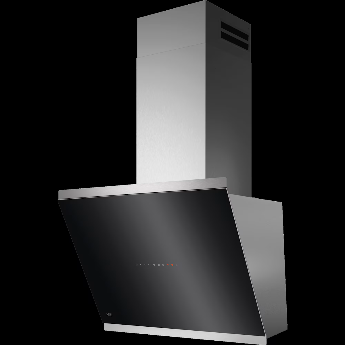 AEG GV77D61SL Wandhaube 60 cm Schwarz Glas