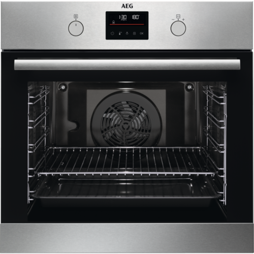 AEG BPS335061M, 6000 Surroundcook built-in oven, pyolytic self-cleaning, stainless steel