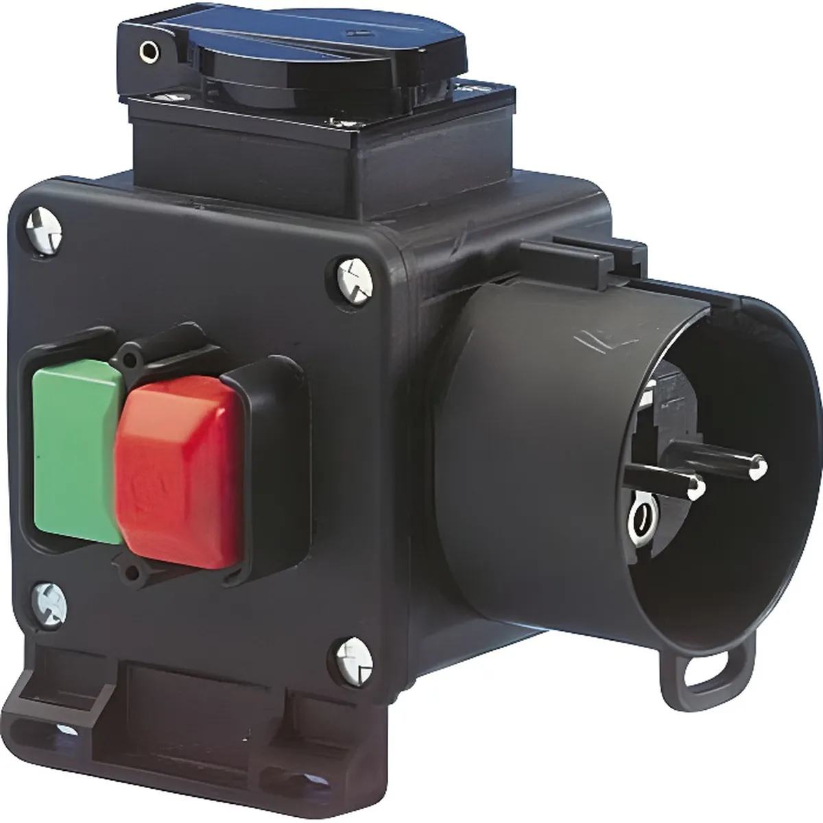 Tripus safety switch (voltage-free switch) with On/Off button - ready for connection