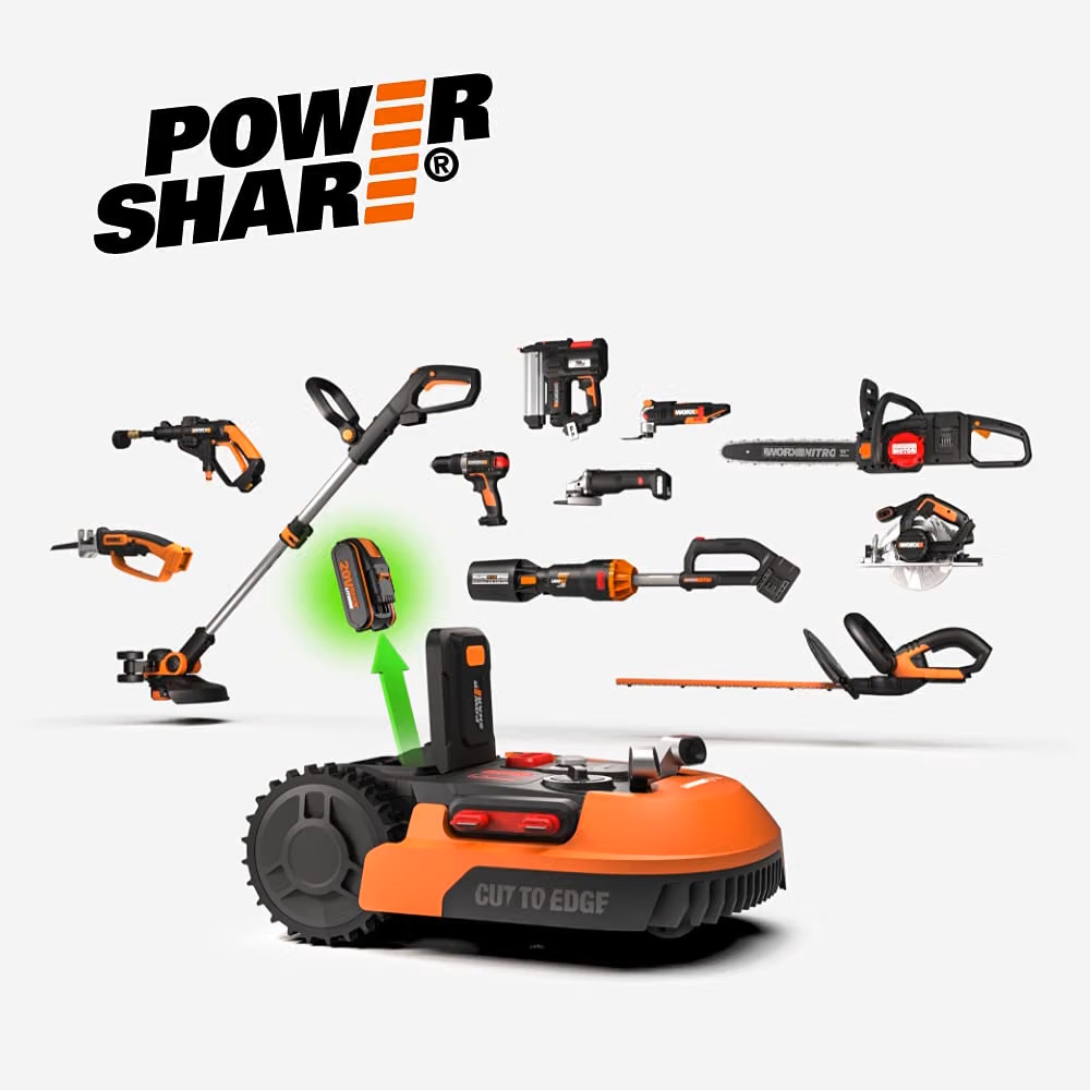 WORX robotic lawnmower Landroid M500 Plus WR165E – 500m² cordless lawnmower