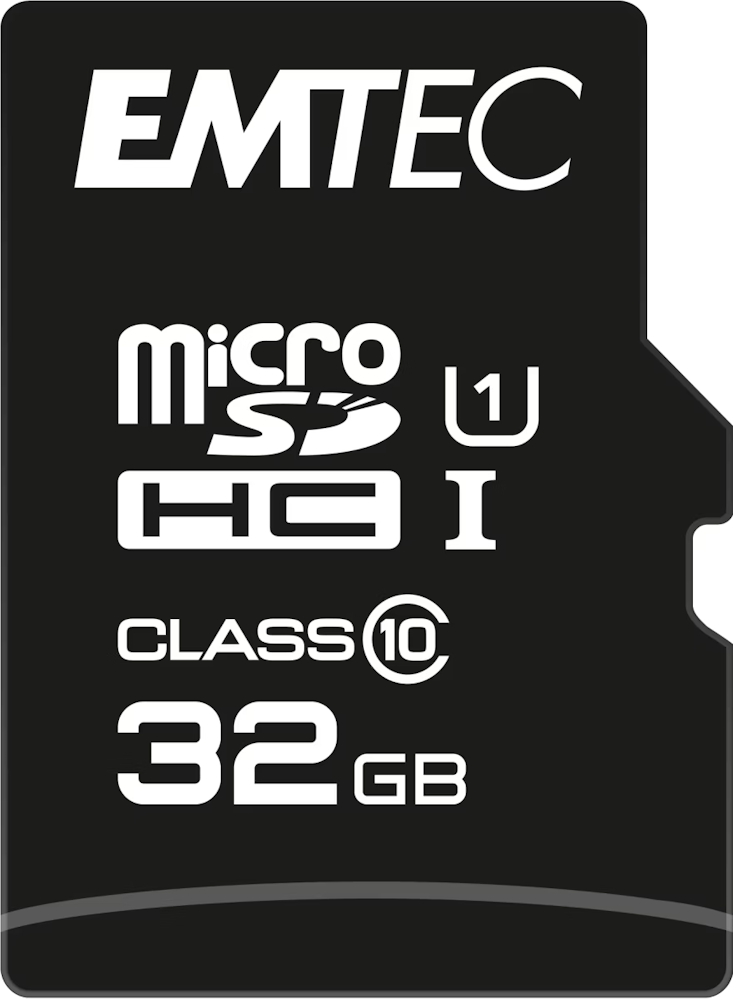 EMTEC Elite Gold MicroSD 32 GB | Class 10 UHS-I U1 | Inkl. SD-Adapter