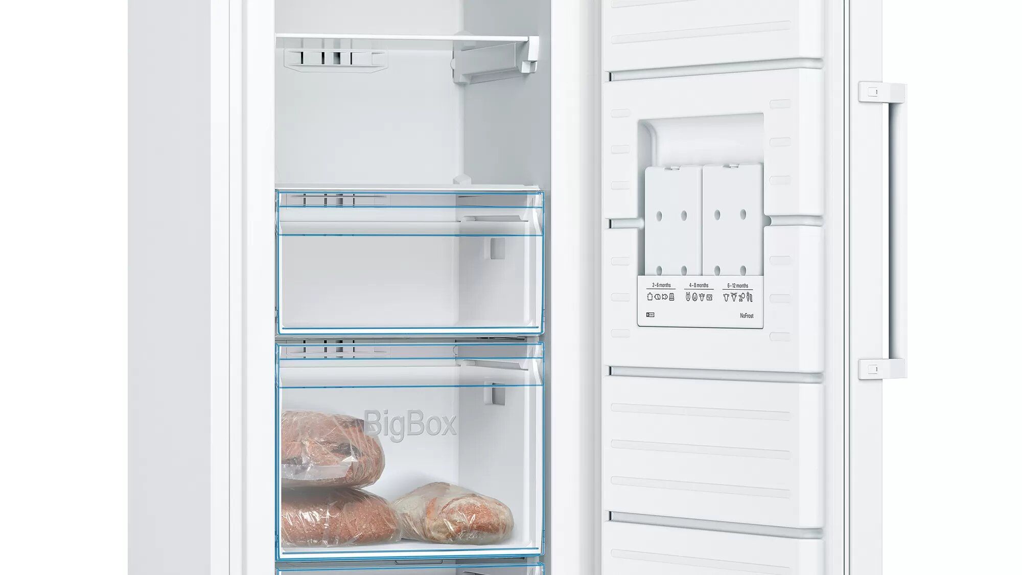 Bosch GSN33VWEP Serie 4 Gefrierschrank freistehend 176 cm – 225 L, Total No Frost, Energieklasse E, weiß
