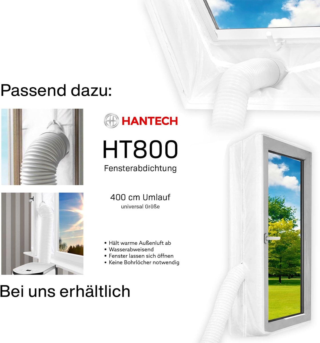 TCL TAC-09CPB/NZB HE Monoblock-Klimagerät Lieferumfang und Zubehör – Fernbedienung, Abluftschlauch und Zubehörteile im Überblick