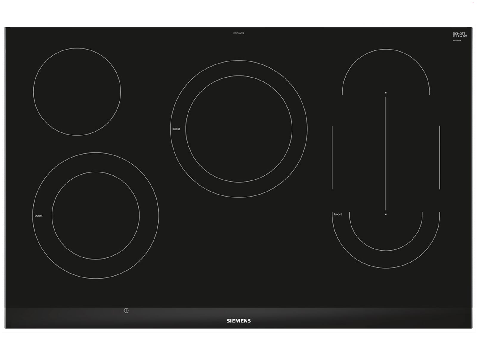 Siemens ET875LMP1D Induktionskochfeld, Breite 80 cm mit Edelstahlrahmen Siemens ET875LMP1D Induktionskochfeld, Breite 80 cm mit Edelstahlrahmen