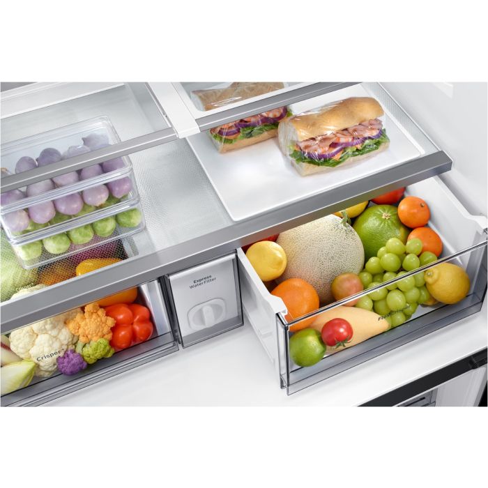 SAMSUNG Side-by-Side Kühlschrank RF65A967EB1/EG Black Steel - Festwasseranschluss