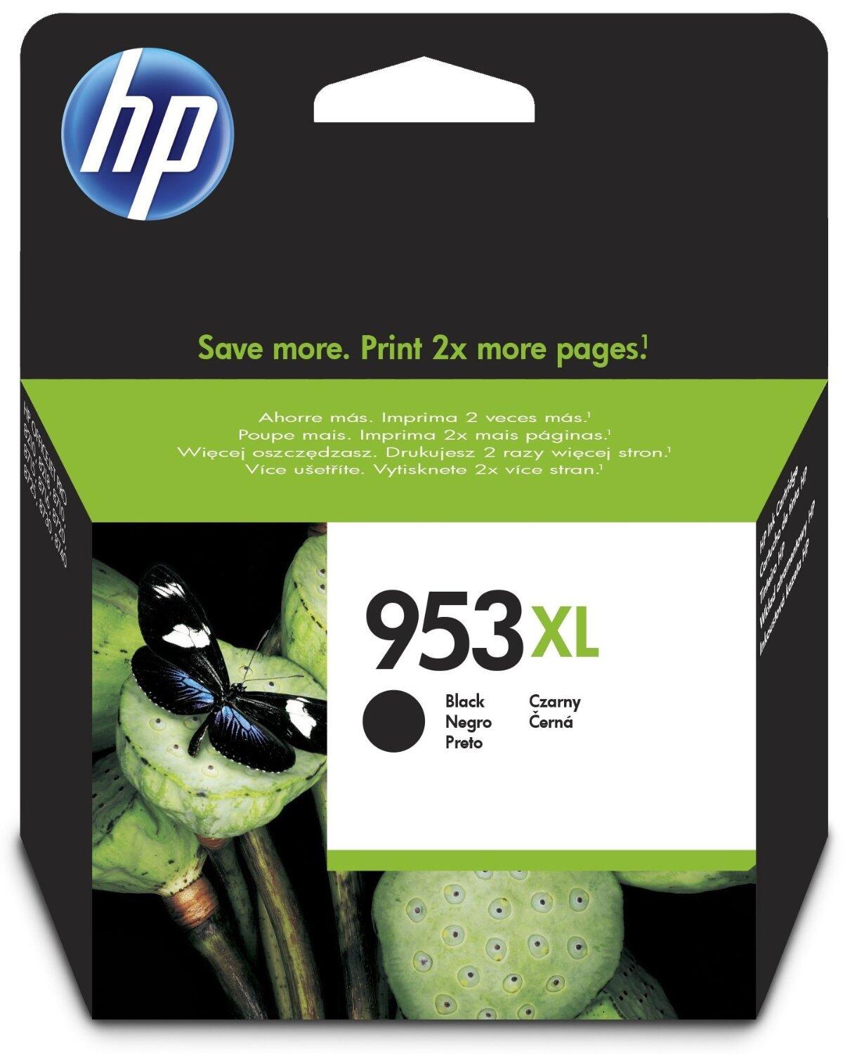 HP 953XL Schwarz Original Tintenpatrone mit hoher Reichweite