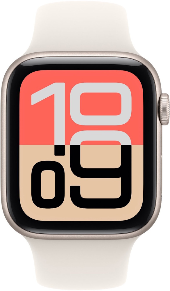 Apple Watch SE 3 GPS 40mm Smartwatch | Starlight aluminum housing | Starlight sports armband M/L | Always-On Retina Display