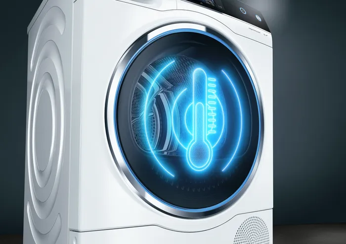 SIEMENS WQ33GSDG0 Wärmepumpentrockner - Präzision und Effizienz dank                     AutoDry SIEMENS WQ33GSDG0 Wärmepumpentrockner - pezielle Sensoren messen                         kontinuierlich die                         Restfeuchtigkeit der Wäsche.