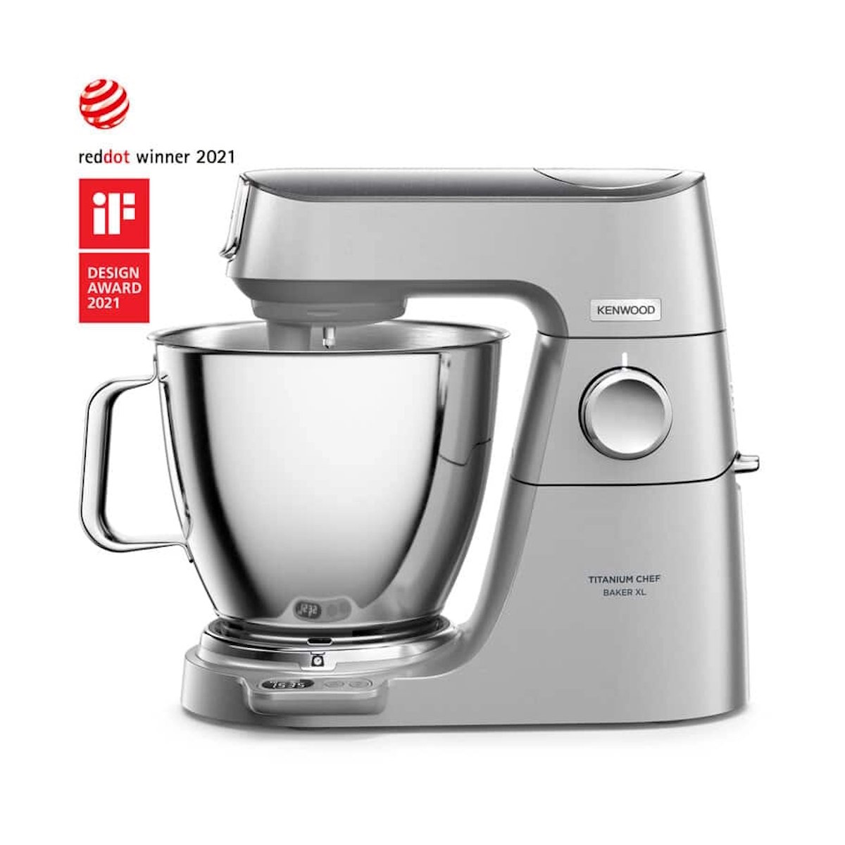 Kenwood KVL85.004SI Standmixer mit integrierter Waage, Patisserie-Set und 2 Rührschüsseln Küchenmaschine Silber