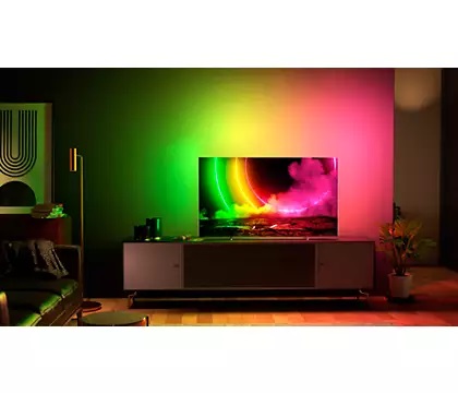 Philips 65OLED806/12, OLED-Fernseher 4K UHD OLED Android TV 65''