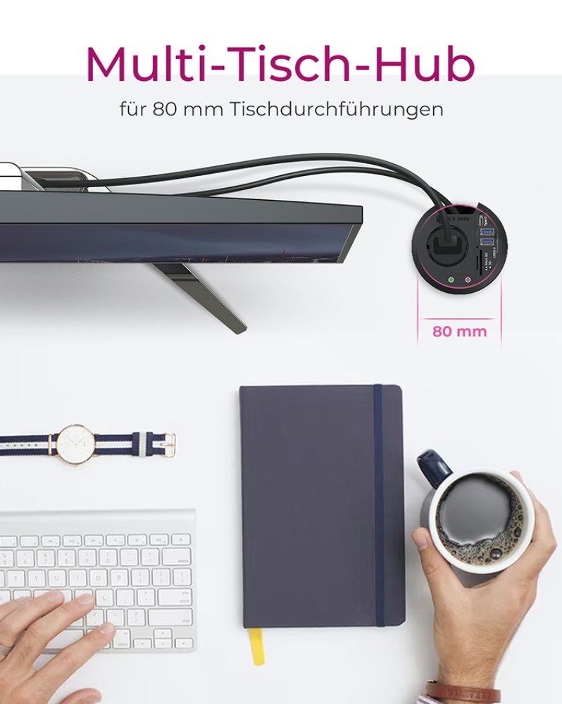 ICY BOX IB-HUB1430-CR