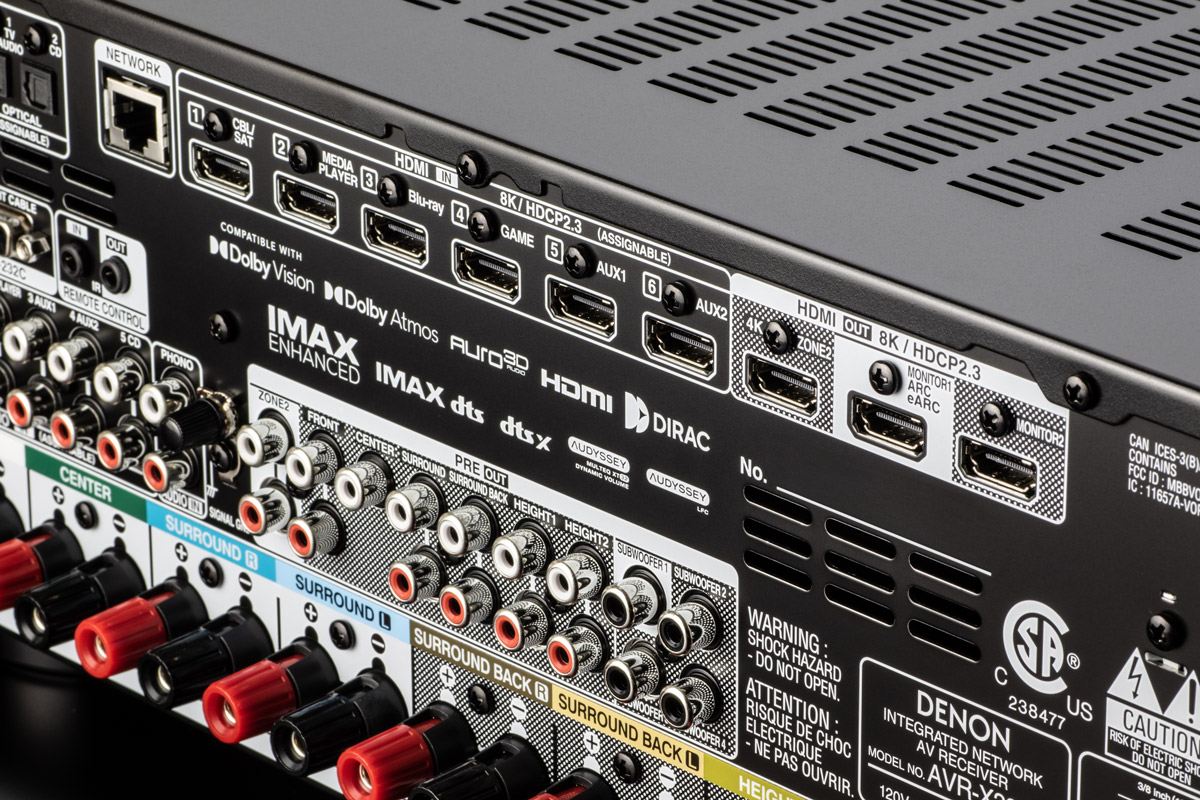 Denon AVC-X3800H 9.4 Kanal 8K AV-Receiver mit Sprachsteuerung